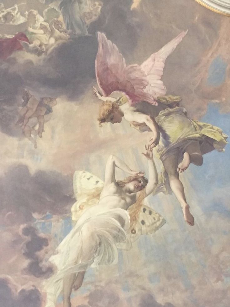 Romantic antique inspired celestial painting